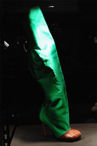 Green Satin Winter Boots from 2010